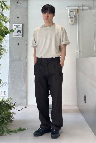 MUSINSA | ANOTHER OFFICE Santiago Garment Pants (Graphite)
