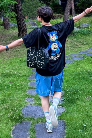 MUSINSA | LMC SUMMER TEDDY MUSEUM TOUR TEE black