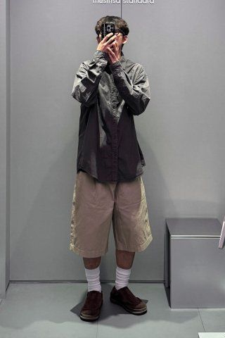 ★MUSINSA STANDARD★ Relaxed pigment shirt dark grey MMDSH50 MUSINSA | MUSINSA STANDARD Relaxed Pigment Shirt [Dark Grey]