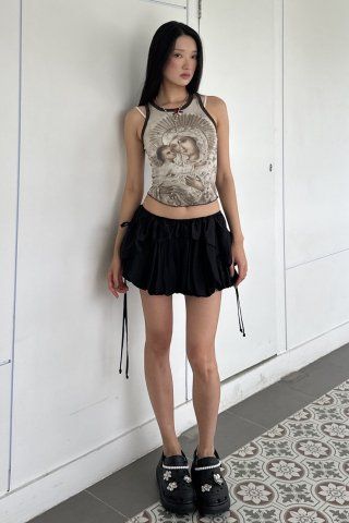 MUSINSA | SCULPTOR Maria Tear Drop Tank Top Cream/Blue