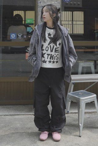 MUSINSA | XTONZ XTT065 Carpenter Damage Two-Way Hood Zip-Up