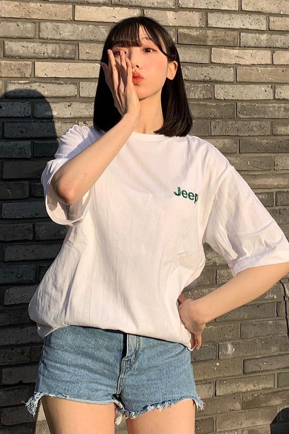M-Logo Classic (GL5TSU173WH) S 사이즈를 착용하였습니다.