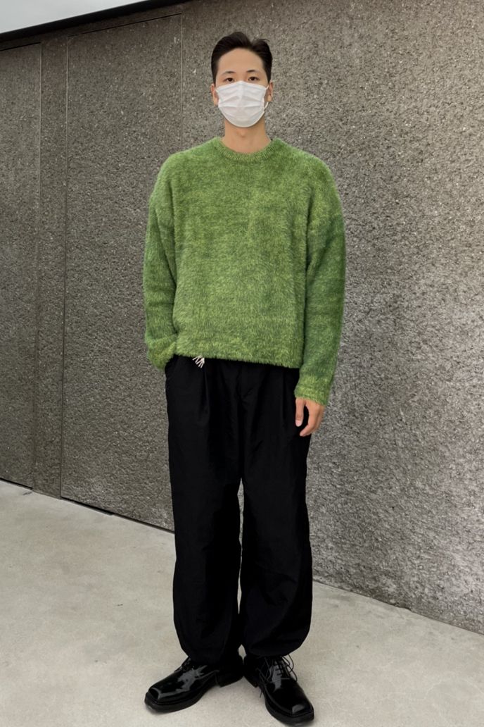 NOMANUAL CROPPED HAIRY KNIT モヘアニッ NOMANUAL】CROPPED HAIRY