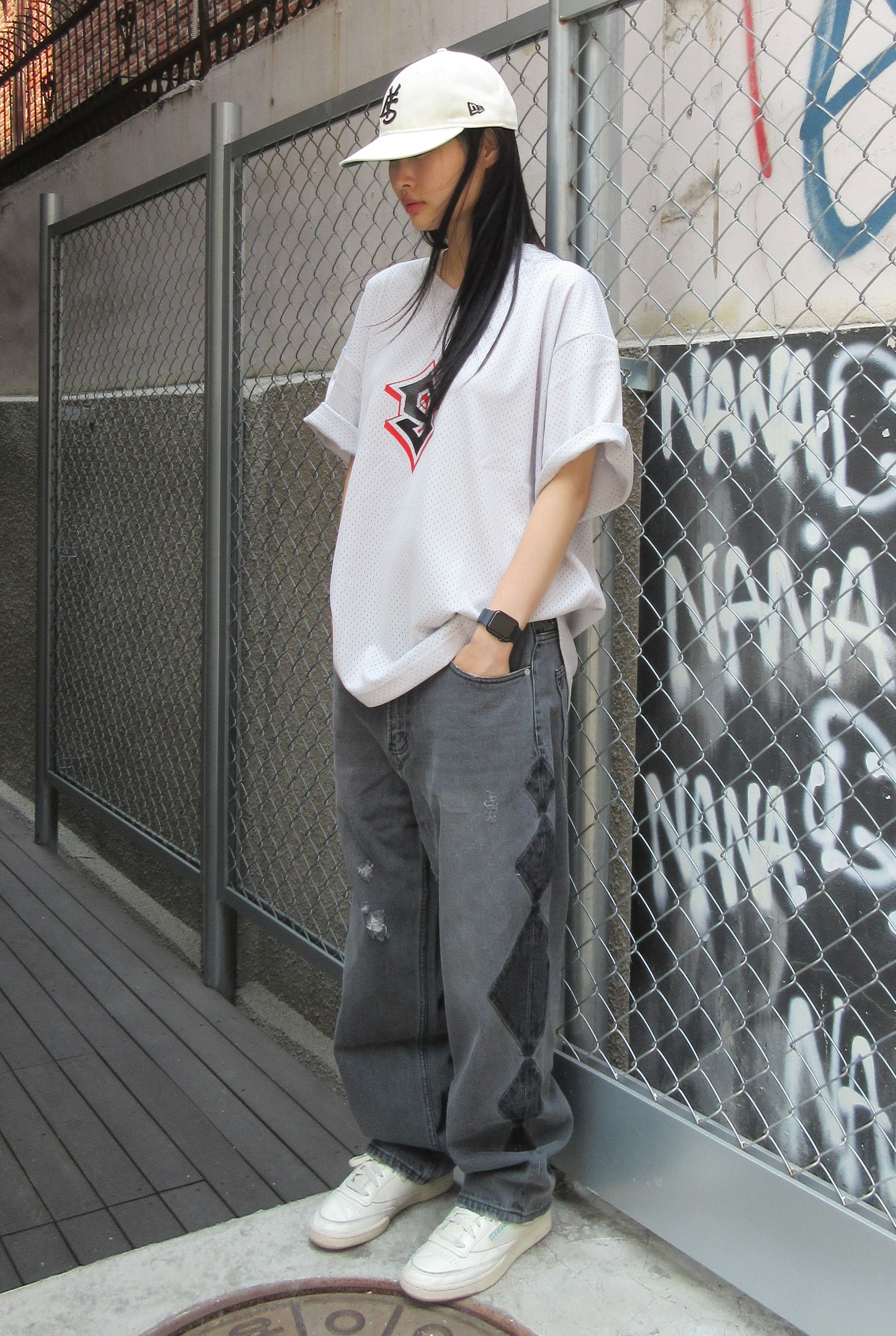 [YESEYESEE]★Y.E.S Mesh Football Tee MUSINSA | YESEYESEE YES Mesh Football Tee Gray