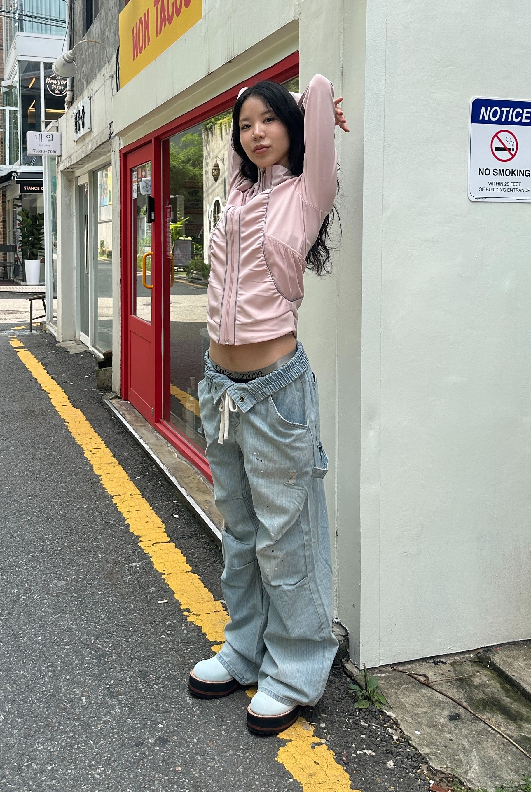 스컬프터(SCULPTOR) Shirring Zip-Up Jersey Ballerina Nude - 사이즈 