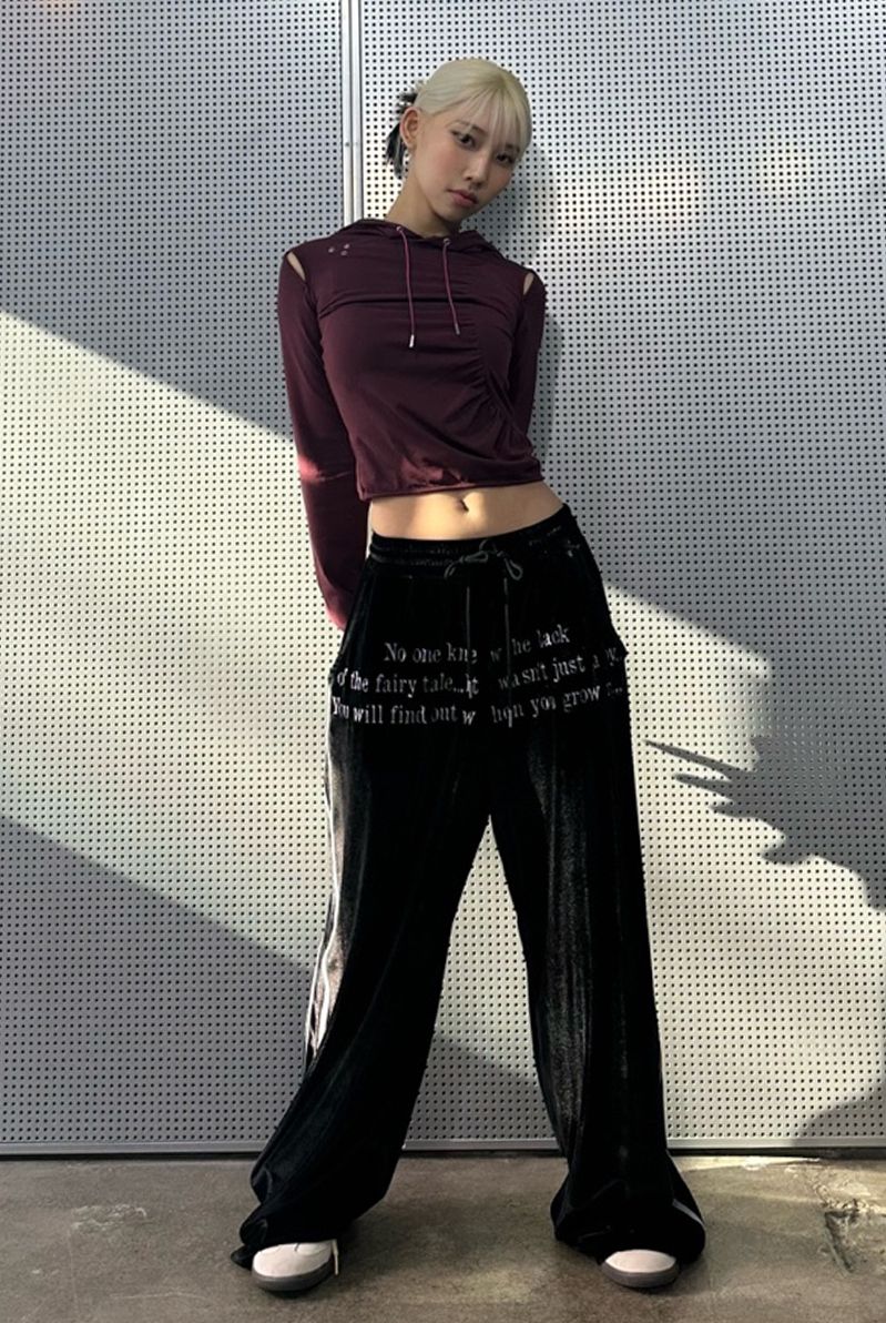 러브이즈트루(LUVISTRUE) NM LETTERING PANTS(BLACK) - 사이즈