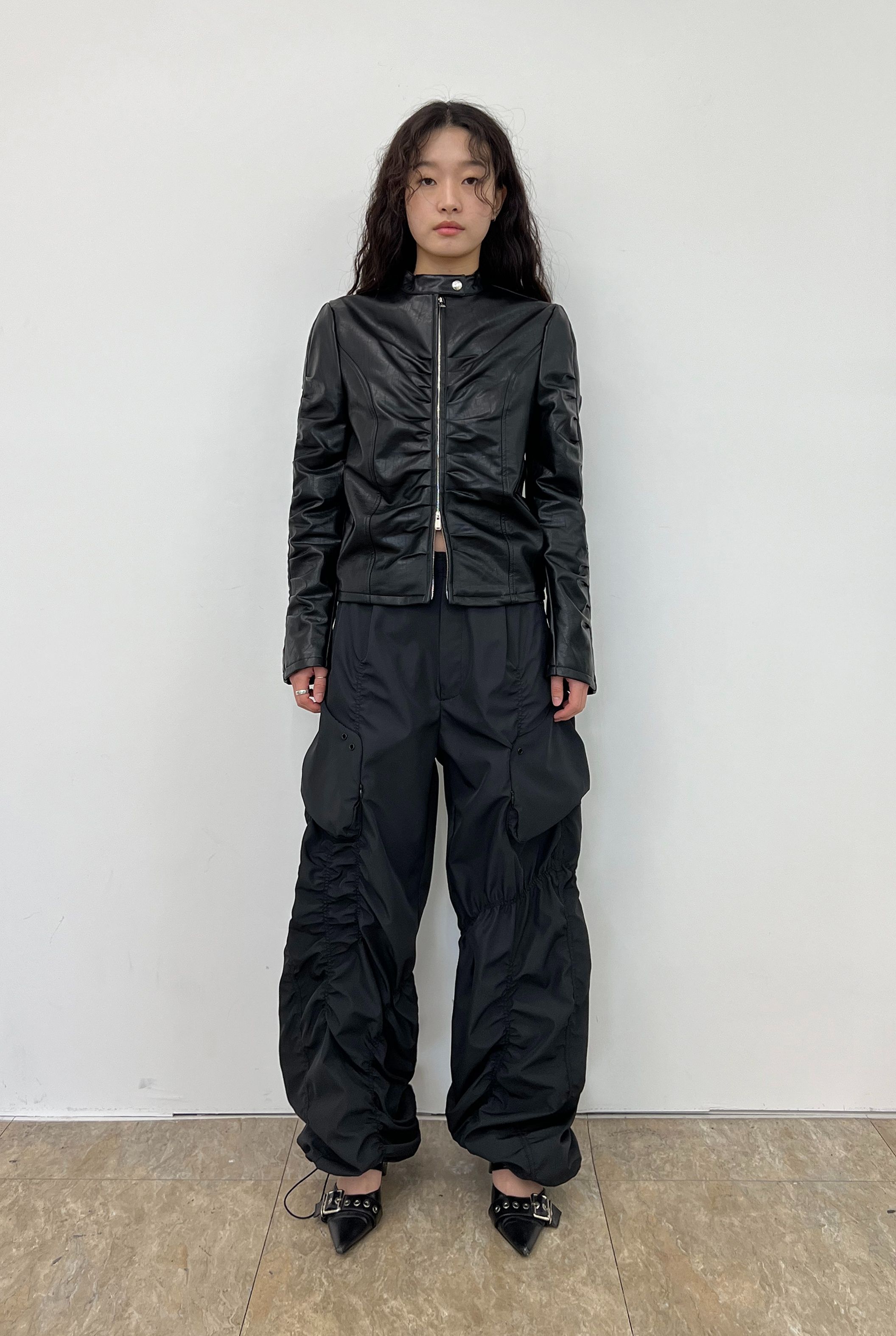 nache SMOCKING CONVEX PANTS （unisex） 韓国 nache SMOCKING CONVEX PANTS （unisex） 韓国
