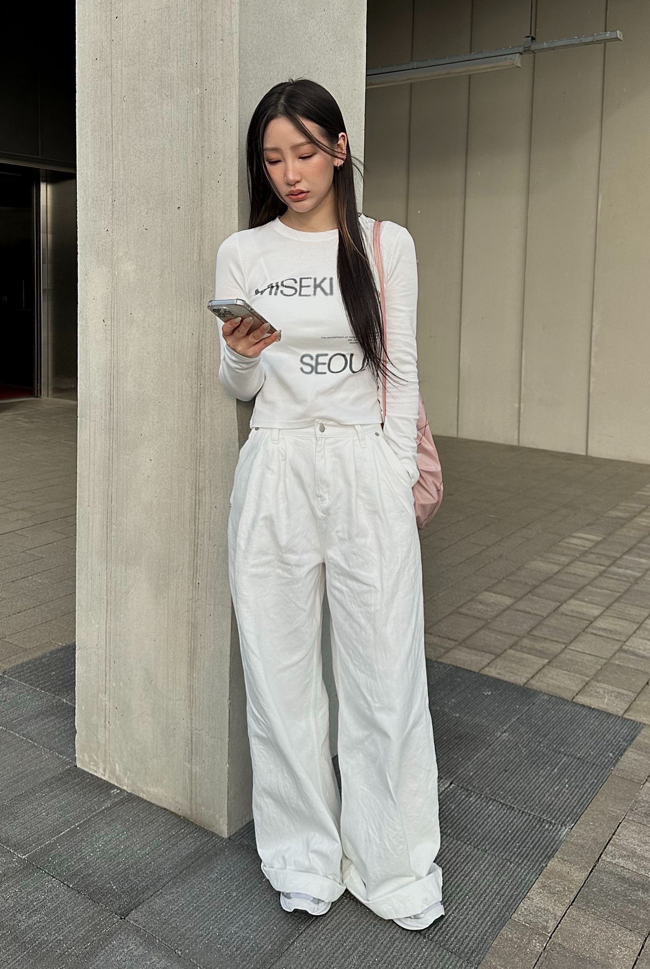 ◆MISEKI SEOUL◆ Logo long sleeves WHITE MSK2402003WH MUSINSA | MISEKI SEOUL Logo long sleeves WHITE