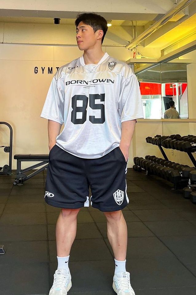 본투윈(BORN TO WIN) 85 RUGBY JERSEY T-SHIRTS [SILVER