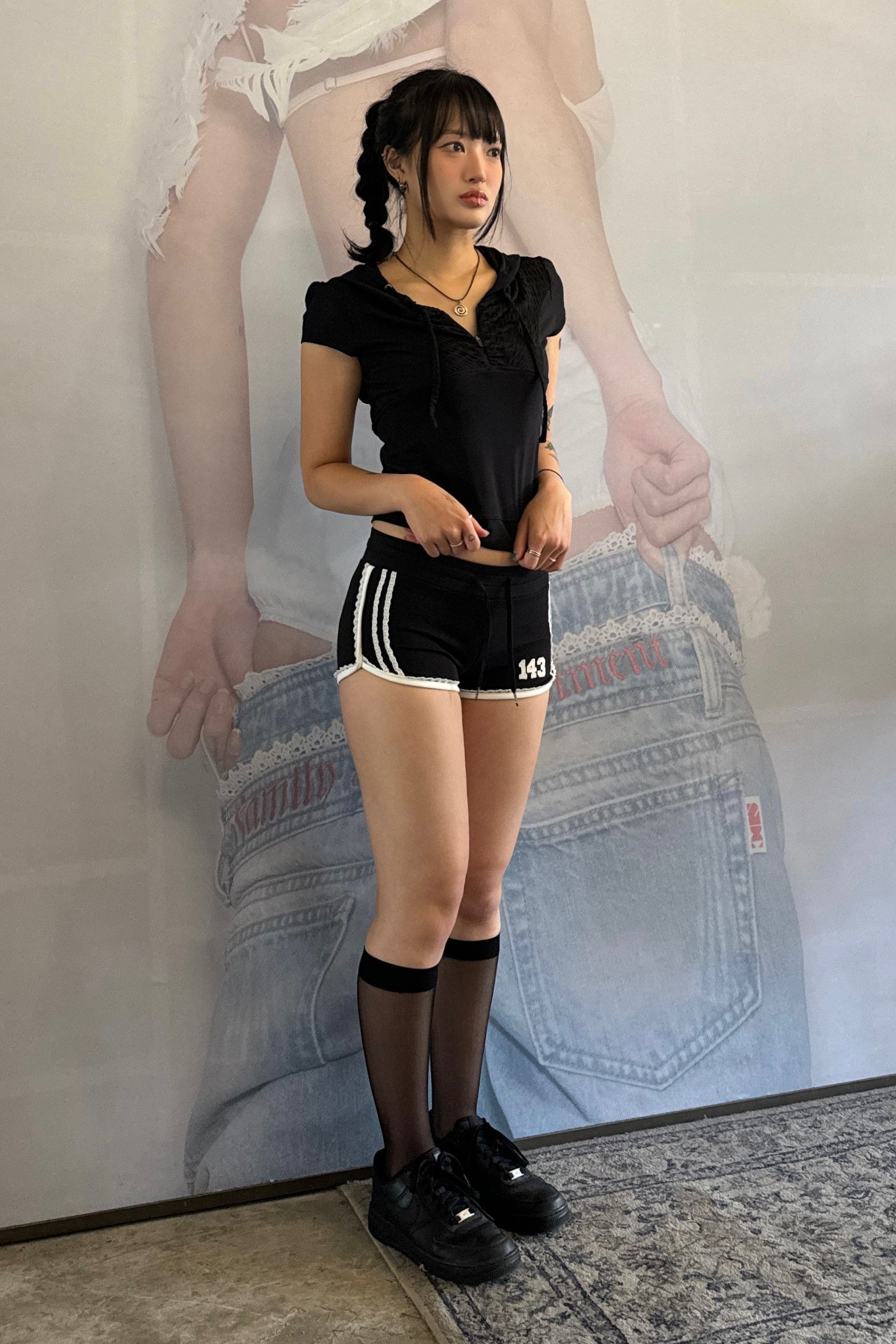 스컬프터(SCULPTOR) Micro Dolphin Shorts Black - 사이즈 & 후기 | 무신사