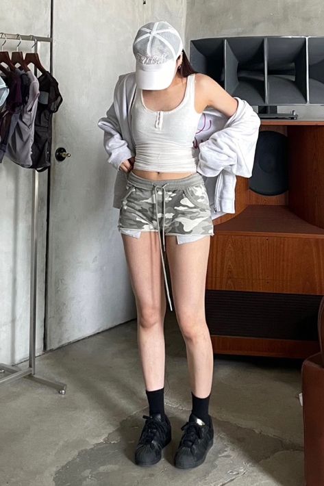 스컬프터(SCULPTOR) Camouflage Shorts Ash - 사이즈 & 후기 | 무신사