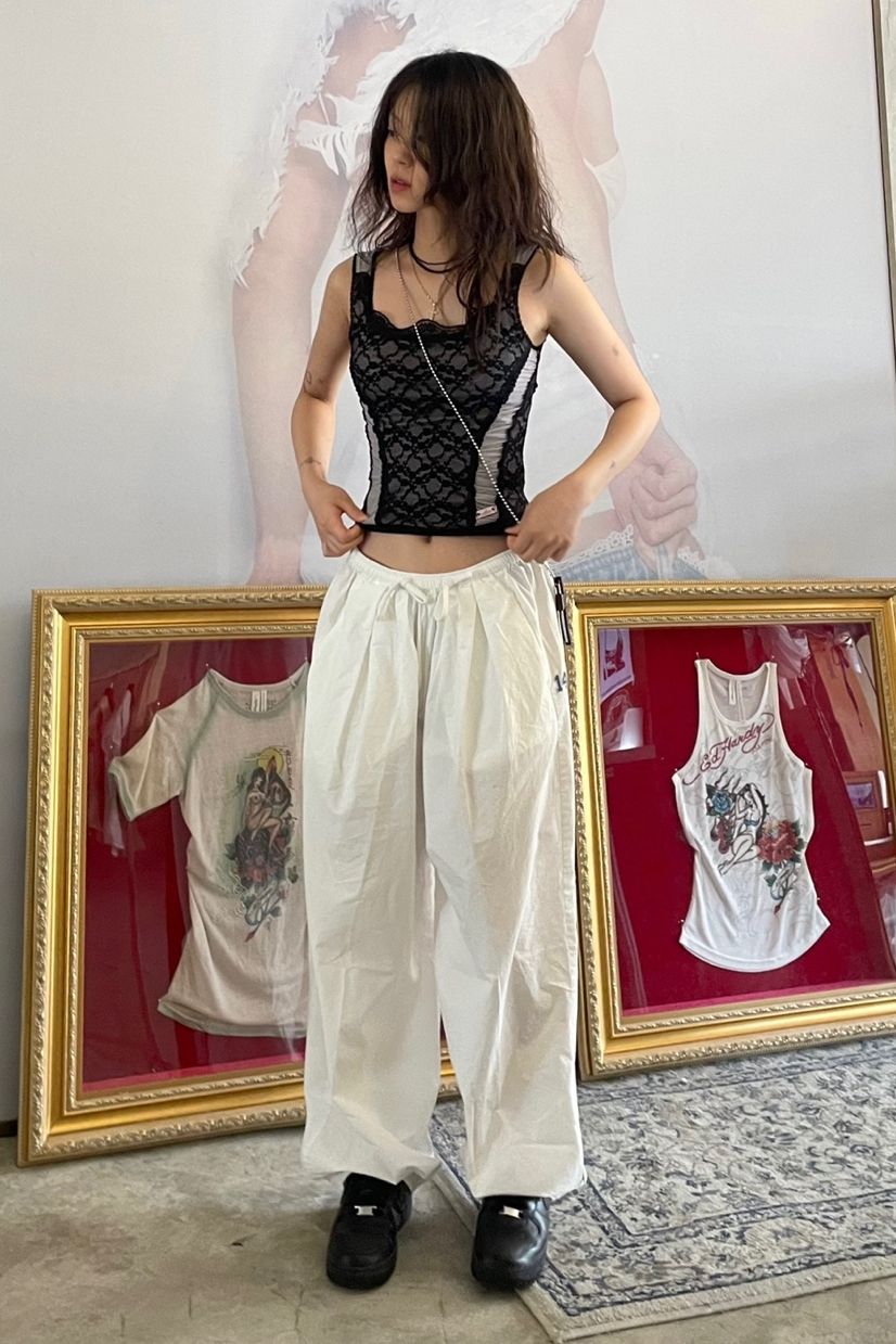 스컬프터(SCULPTOR) Team Mary Corset Top Green/Lemon - 사이즈