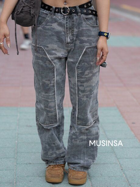 스컬프터(SCULPTOR) Camo Linen Cargo Jogger Pants Forest - 사이즈