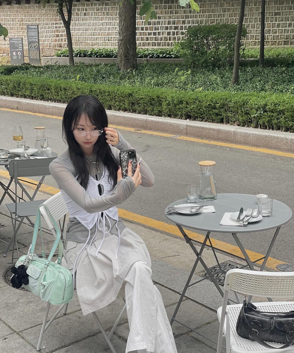 MUSINSA公式 | MISEKI SEOUL Waist pocket bag midi skirt LIGHT