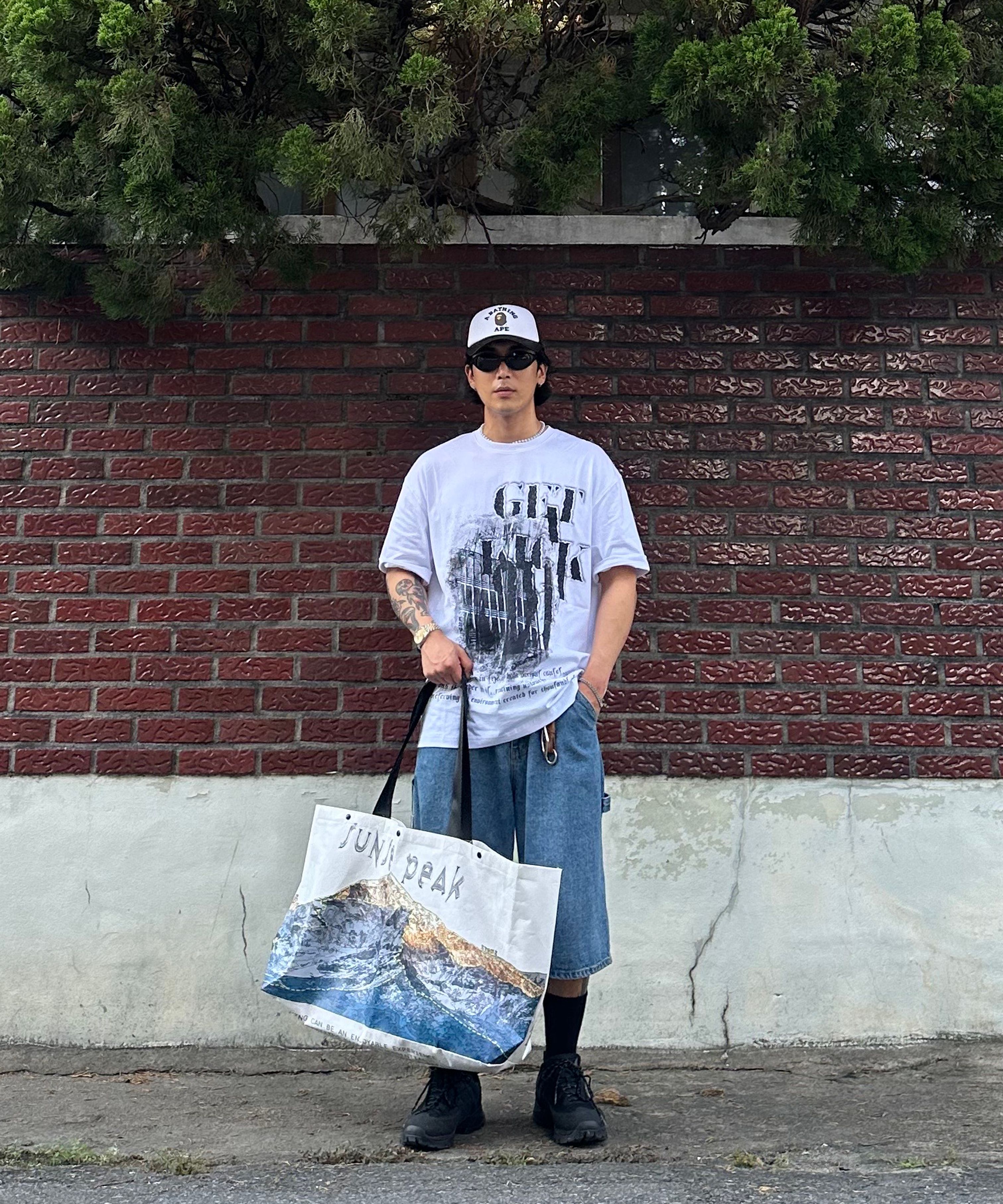 トップスその他 XTONZ XTT067 Cave Print Short Sleeve T-Shirt WHITE xtt067WH MUSINSA | XTONZ XTT067 Cave Print Short Sleeve T-Shirt (BLACK)