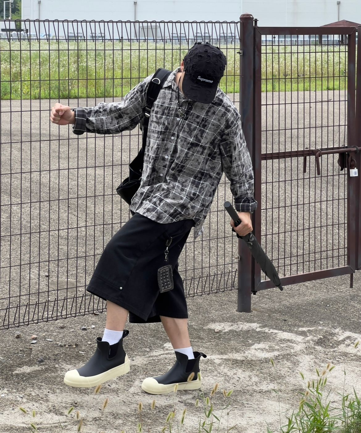 MUSINSA公式 | FALLETT Glossy Leather Slingback Black