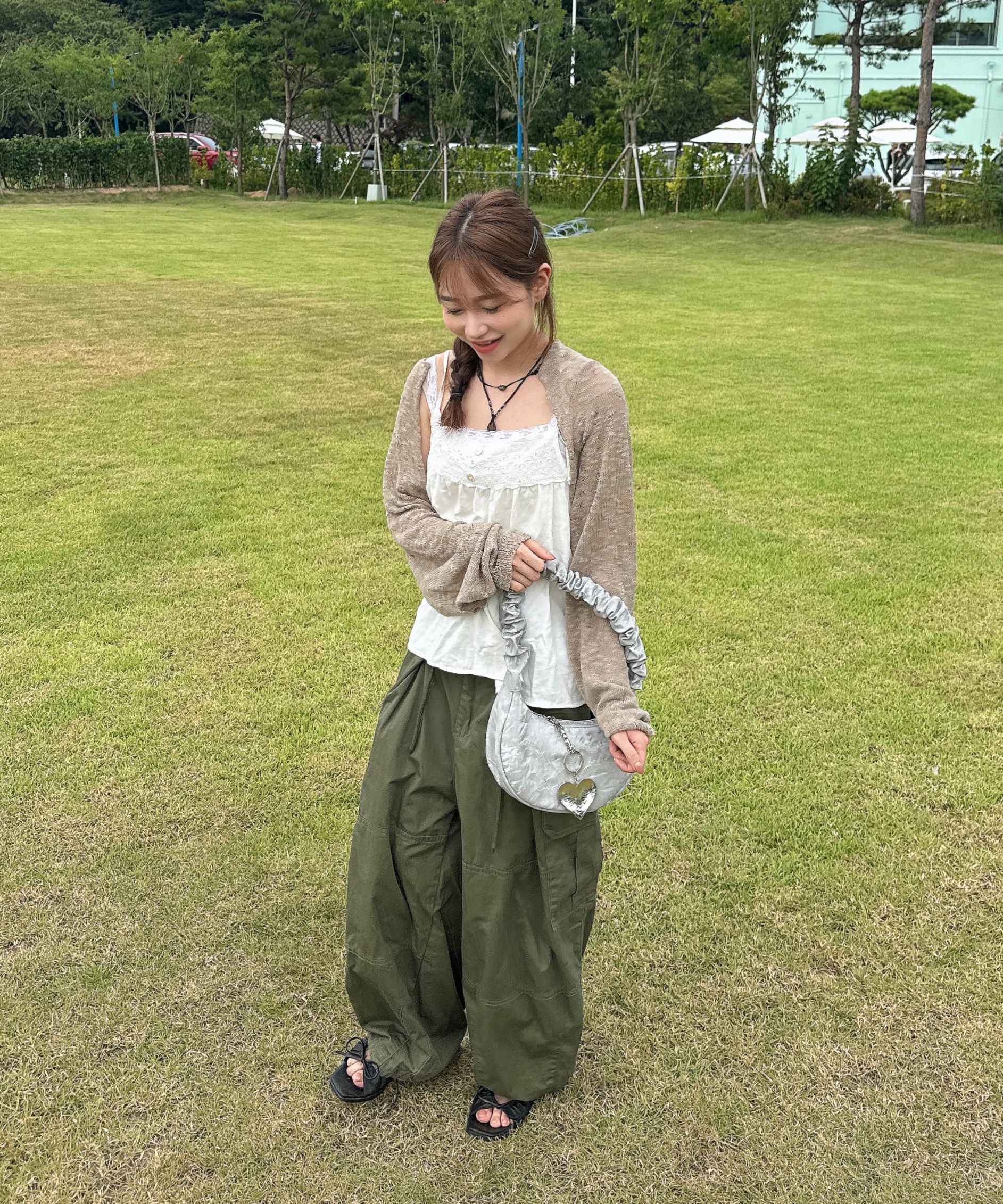 ハンドバッグ ILLIGO HEART LINKLE SHOULDER BAG 4BUK023 ILLIGO☆Heart Linkle Shoulder Bag☆リンクルショルダーバッグ
