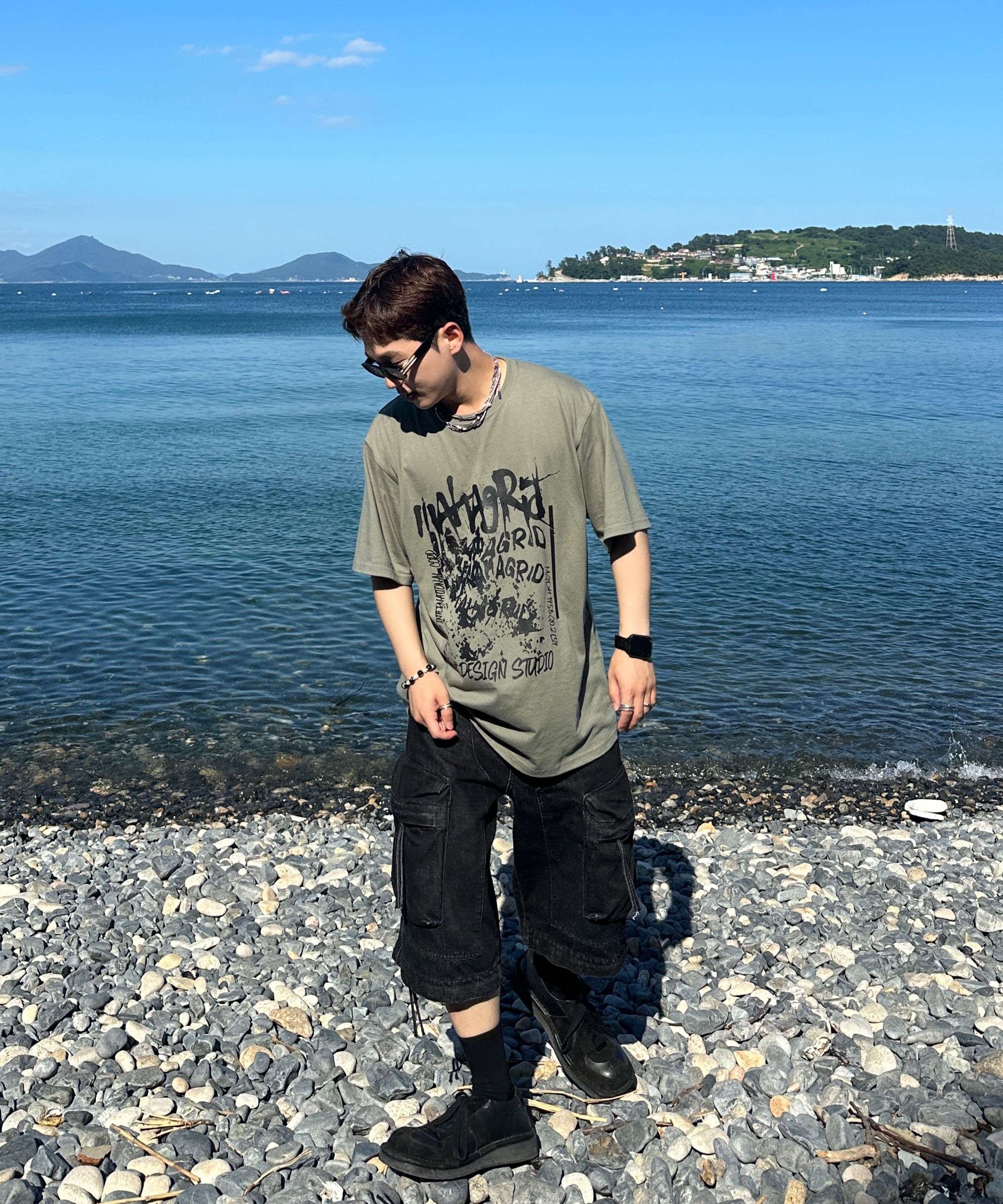 ★TOWTOW ARCHIVE★ BOYS PEARL BRACELET サマーブレスレット MUSINSA | TOWTOW ARCHIVE Boys Pearl Bracelet Black & White