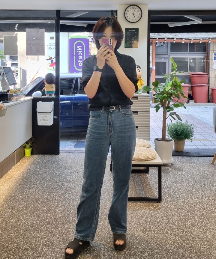 デニム・ジーパン MUSINSA STANDARD Loose straight denim pants deep indigo MMCN MUSINSA | MUSINSA STANDARD Loose Straight Denim Pants [Deep