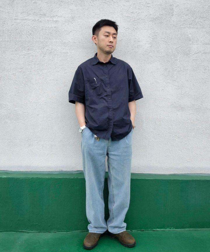 ★MUSINSA STANDARD★ Belted semi balloon denim pants light i MUSINSA | MUSINSA STANDARD Twisted Semi Balloon Denim Pants