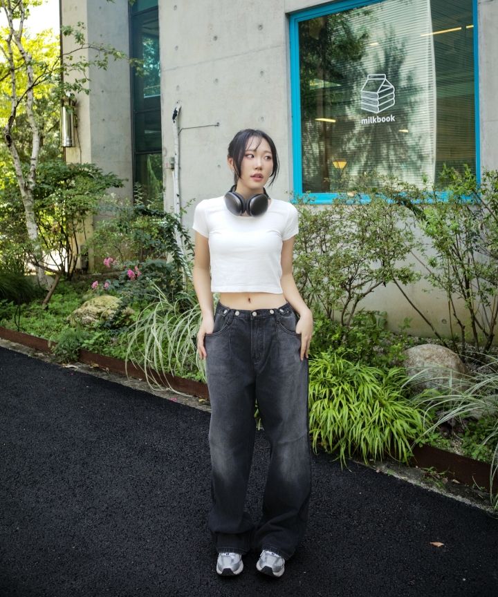 MUSINSA公式 | UNKNOWN PLANET Custom one-tuck wide denim