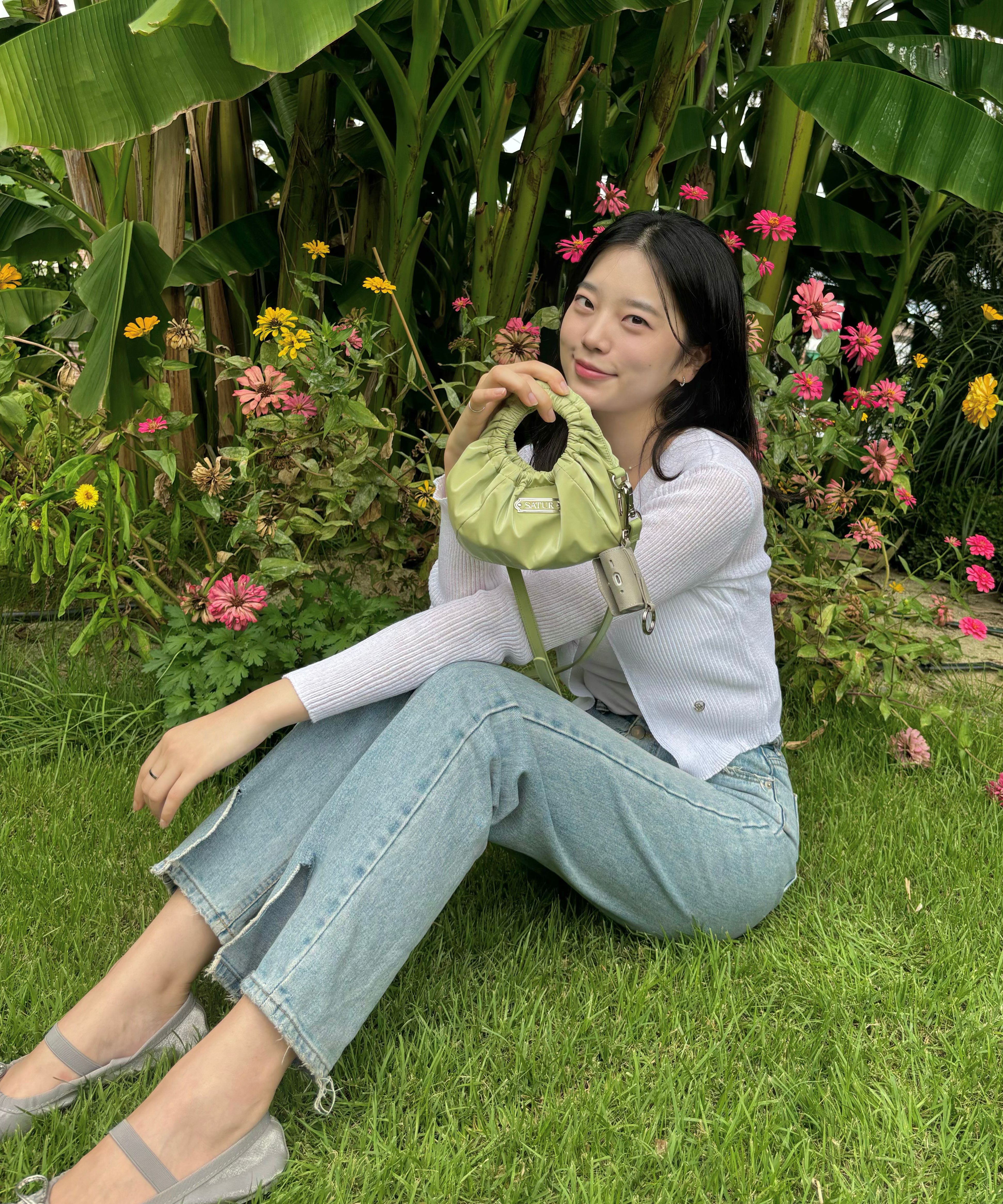 SATUR】Scrunchie Mini Tote & Cross Bag R4955