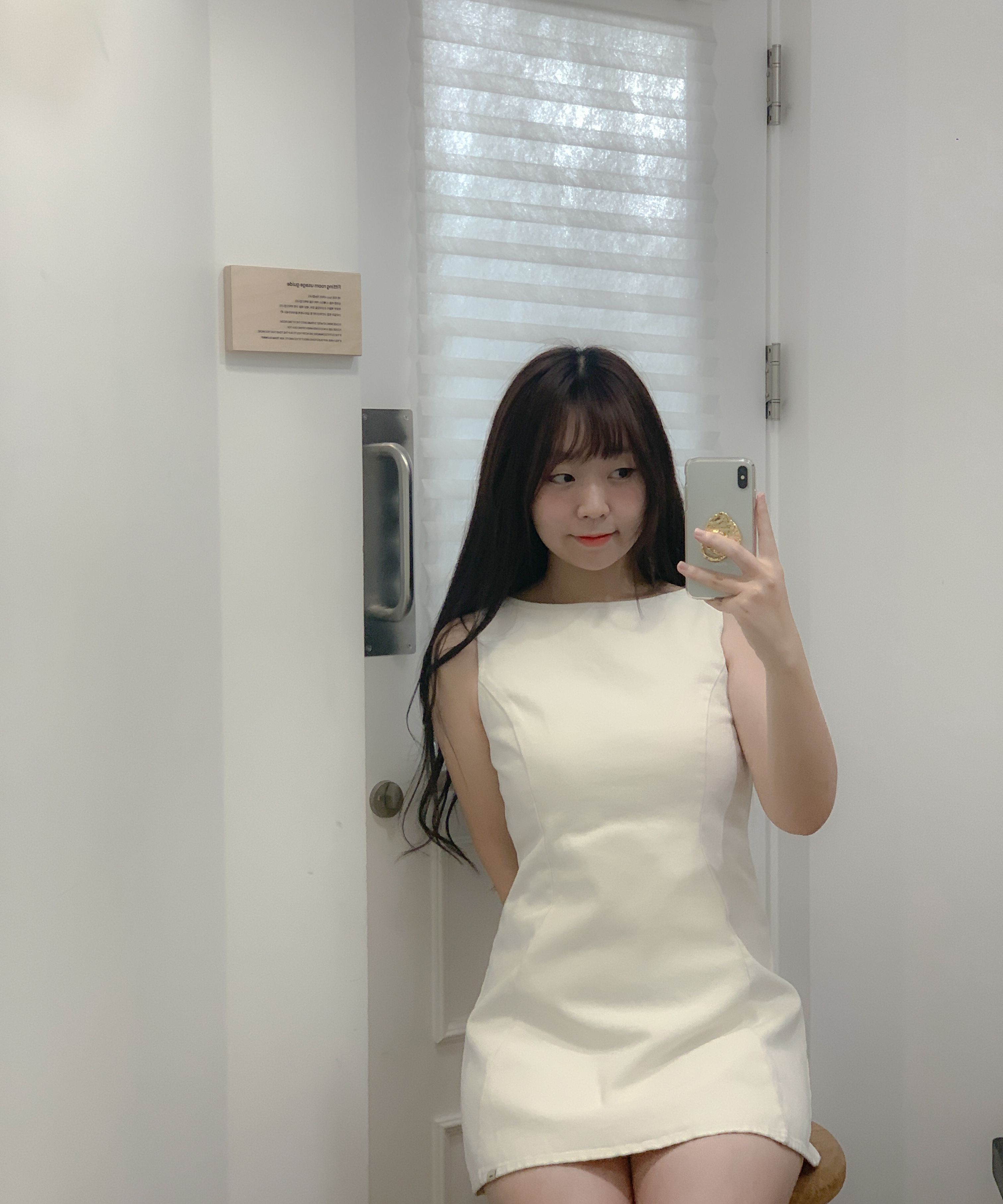 MUSINSA公式 | GLOWNY THE CHLOE DRESS (WHITE)