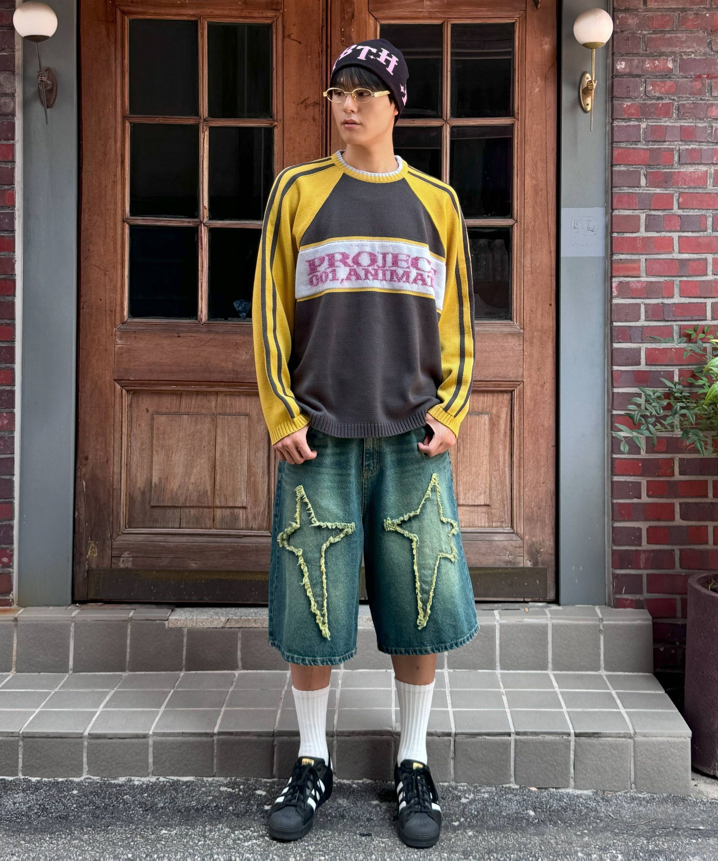 ★MAINBOOTH★Project 001 Sweater(BLUE)★正規品/韓国直送料込 MUSINSA | MAINBOOTH Project 001 Sweater(BLUE)