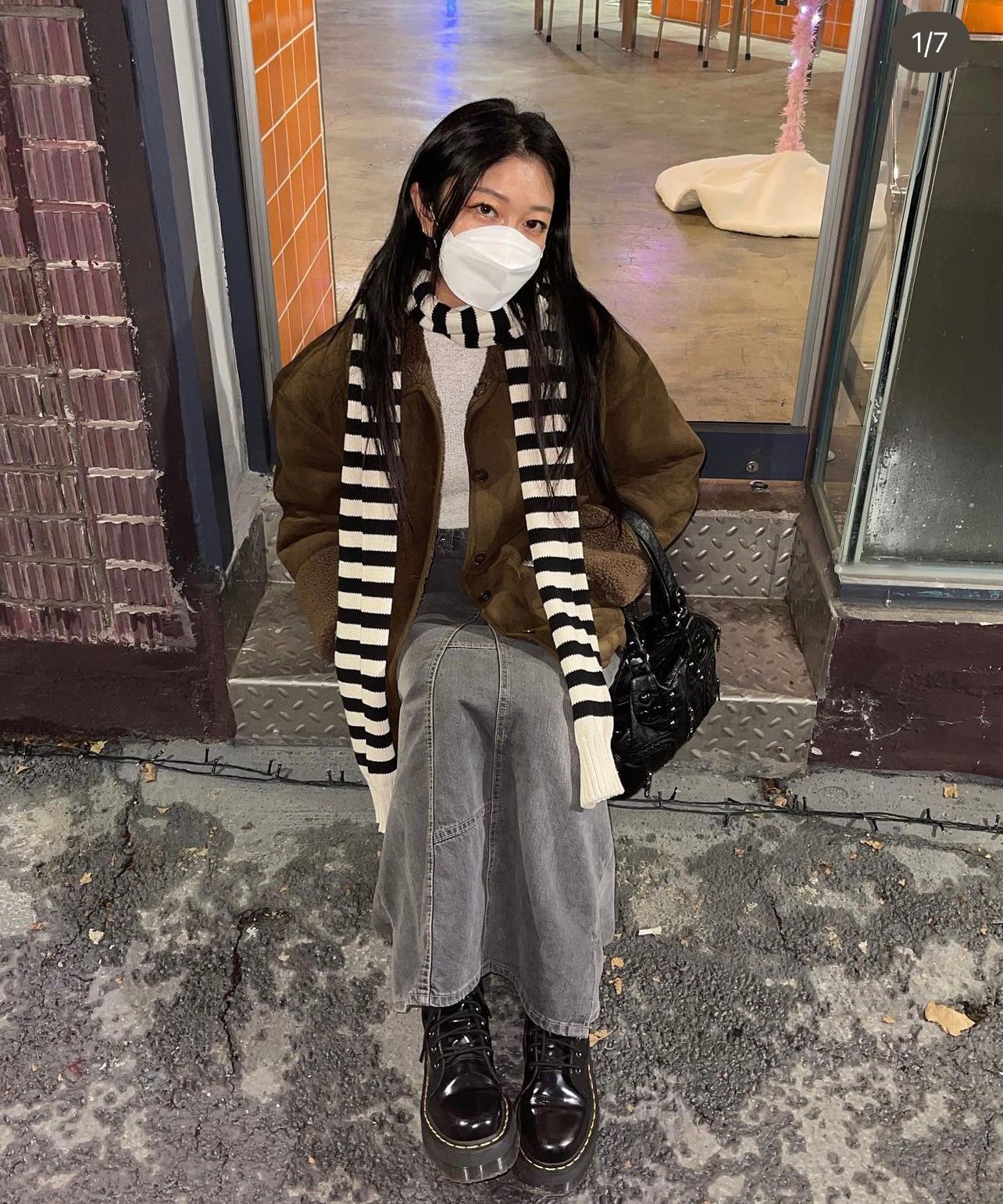 ◇ENZO BLUES◇ Balaclava Muffler (Black) MUSINSA | ENZO BLUES Long sleeve muffler (Black)