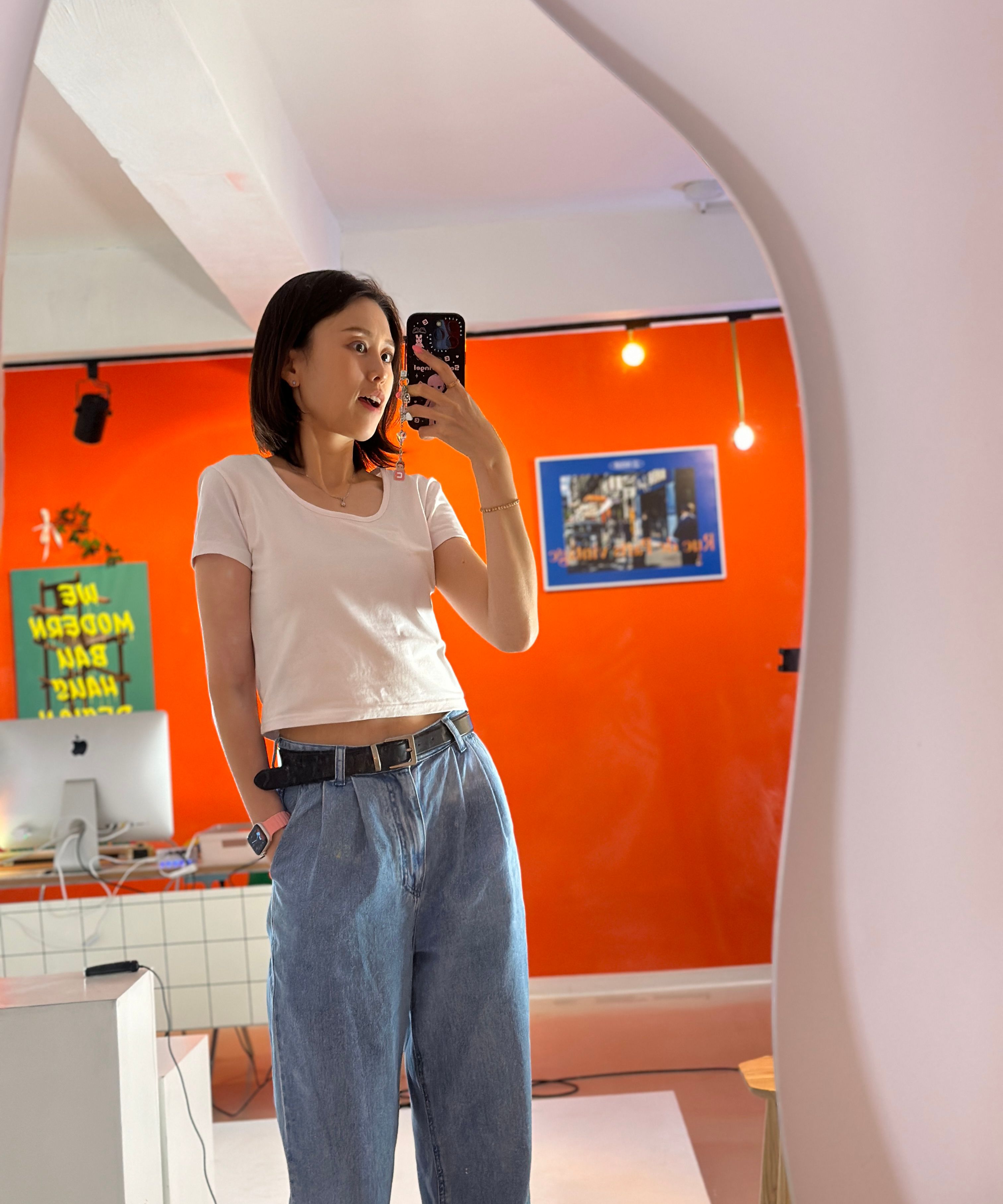 MUSINSA | CITYBREEZE WOMAN Golji Square Neck Short Sleeve T