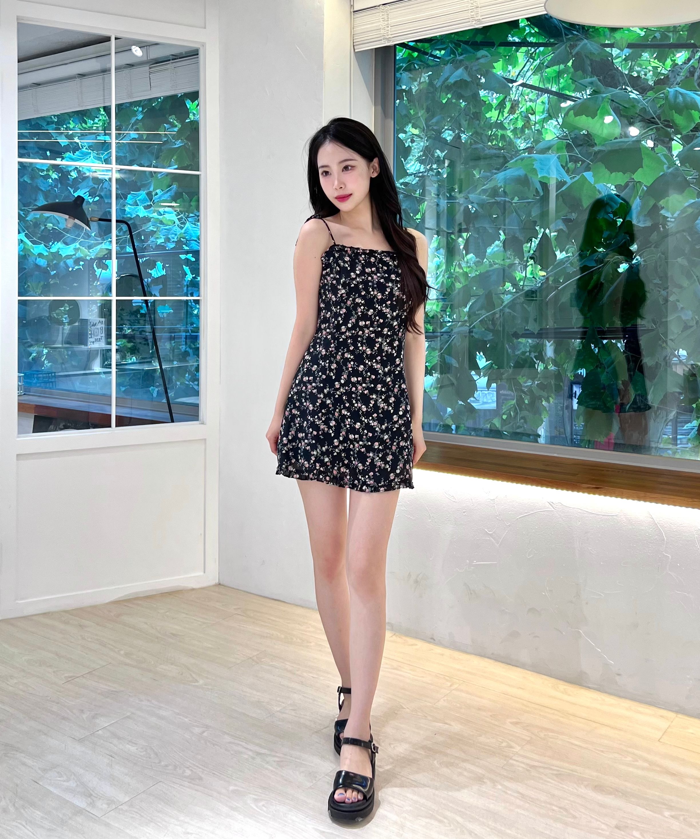 【在庫有】Not Your Rose Frill midi dress_Ivory ミディドレス Frill midi dress (Black) - Not your rose