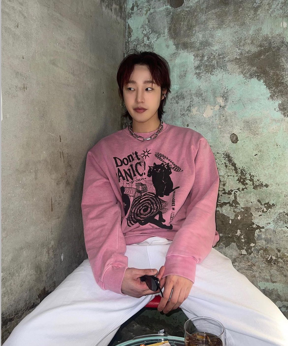 さらに100円引き◆MAHAGRID◆DON’T PANIC PIGMENT SWEATSHIRT DON'T PANIC PIGMENT SWEATSHIRT - mahagrid | 60% - Asian