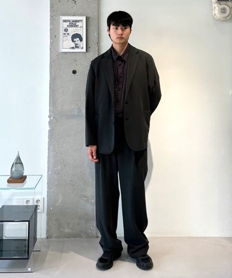 어나더 오피스(ANOTHER OFFICE) Habana Banded Slacks (Black