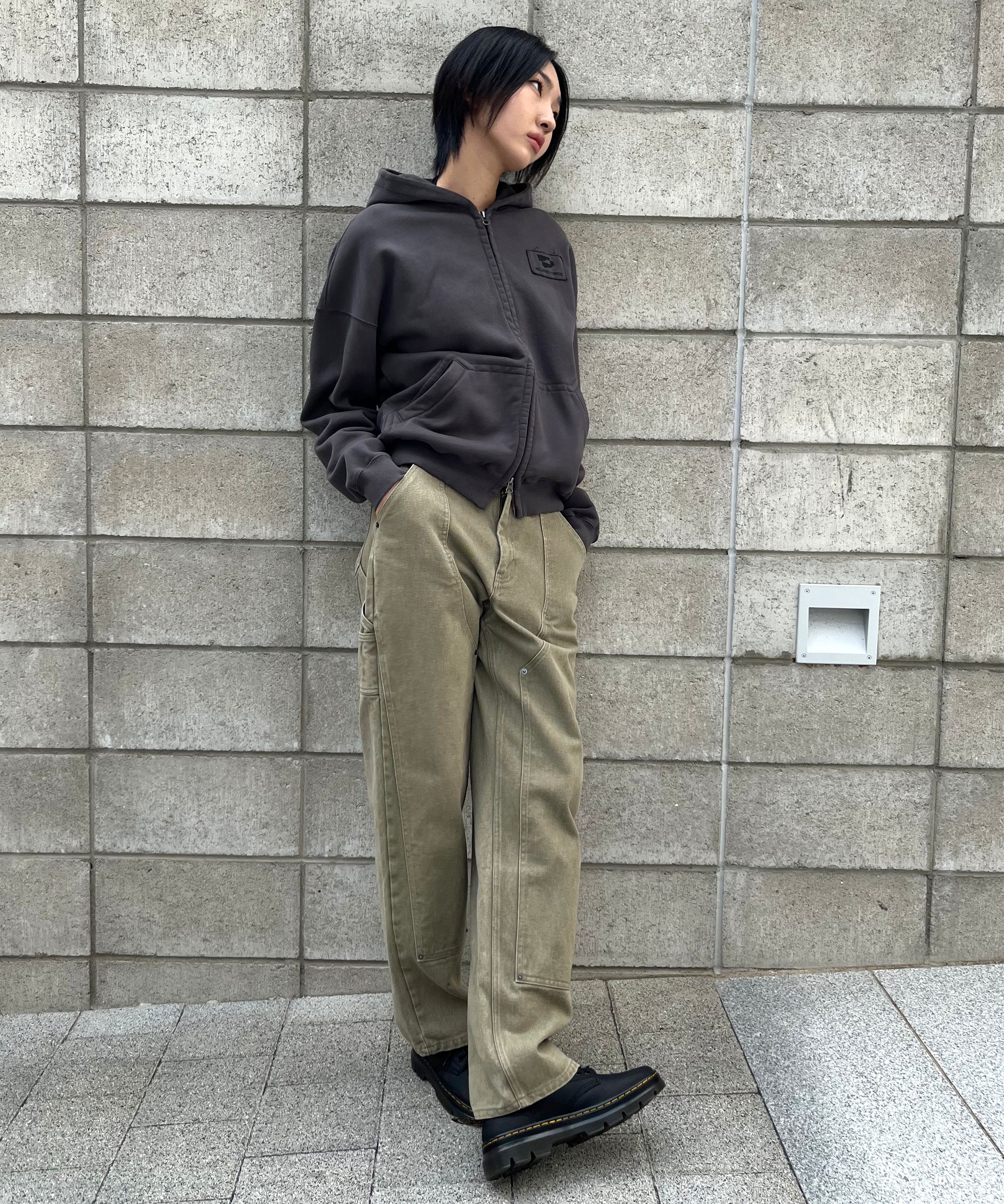 【WELLBEING EXPRESS】 Washed Carpenter Pants / 追跡付 Washed Carpenter Pants Mud - WELLBEING EXPRESS