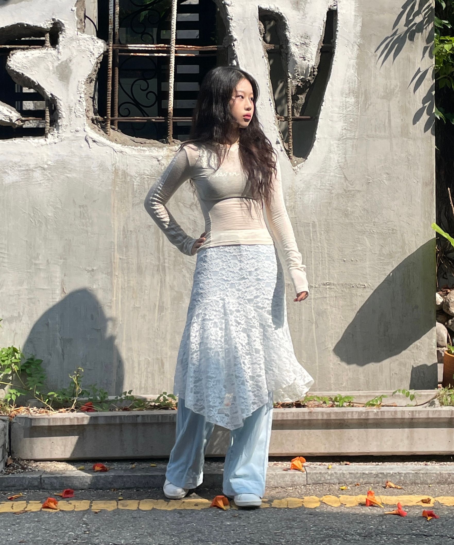 sculptor Rose Angora Hoodie Tee ライトグレー SCULPTOR Rose Angora Hoodie Tee 4BFT525 (SCULPTOR/Tシャツ