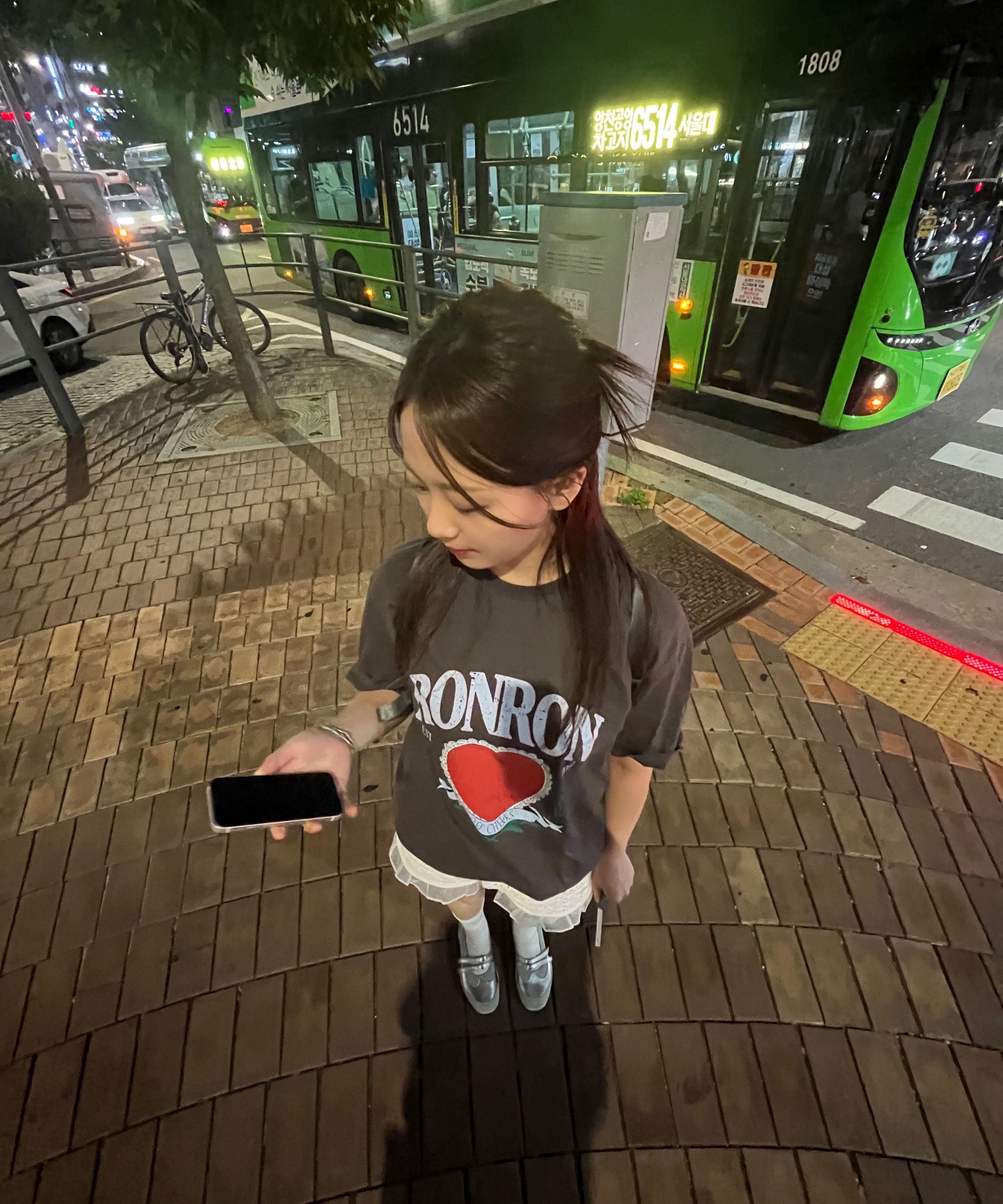 ◆RONRON◆ RONRON HEART LAUREL OVER FIT T SHIRT WHITE RONRON RONRON HEART LAUREL OVER FIT T SHIRT