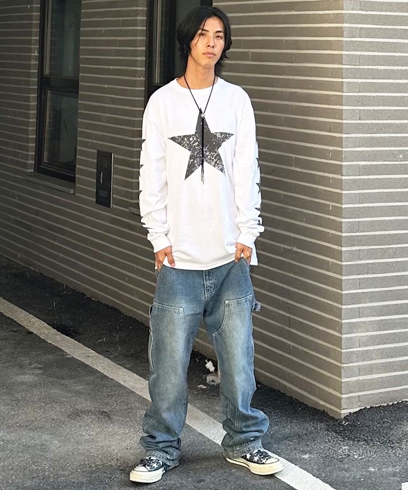 ★ EXTRAORDINARY ★ 日本未入荷 STARS LONG SLEEVE MUSINSA | EXTRAORDINARY STARS LONG SLEEVE CHARCOAL