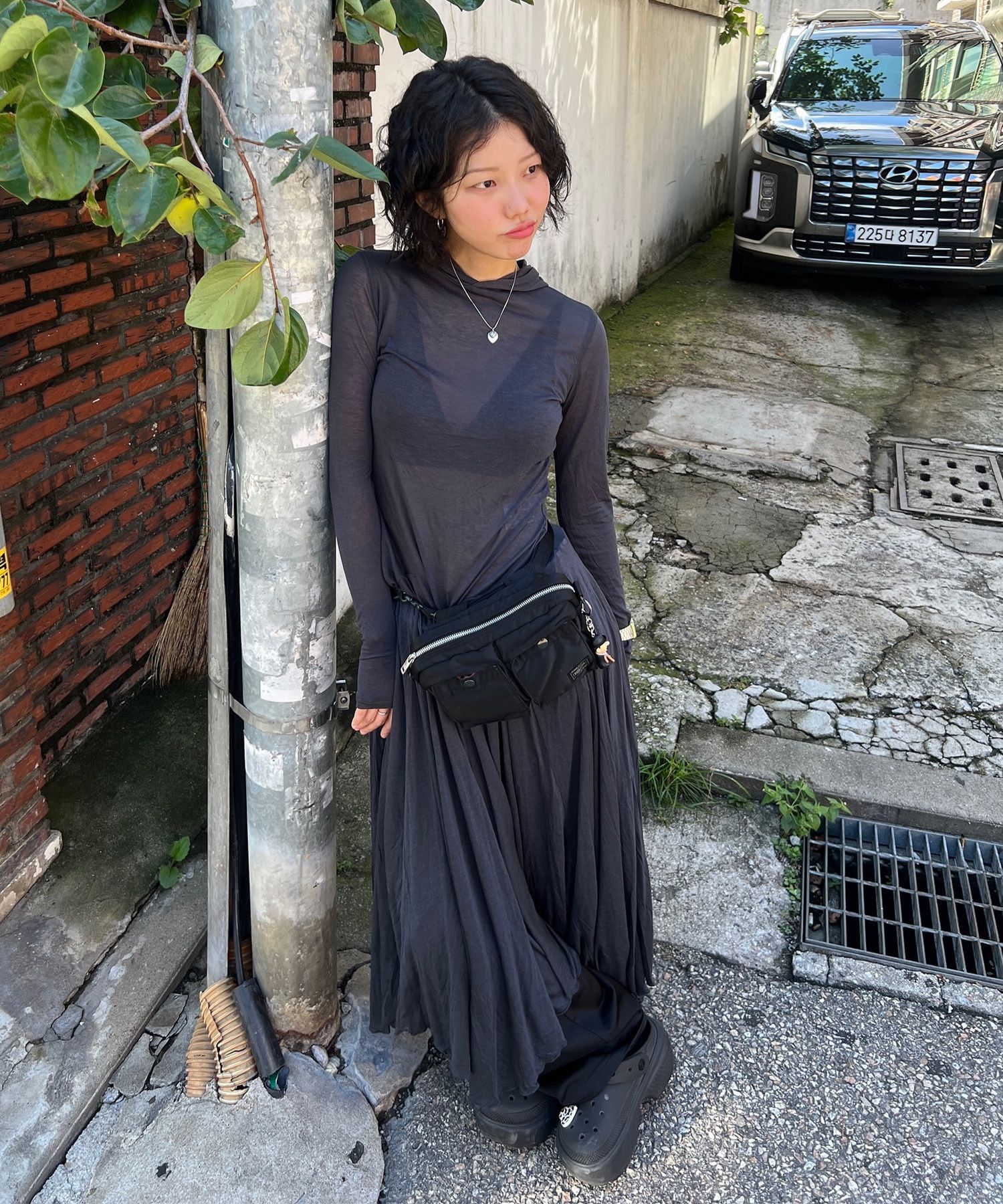 【PARTIMENTO】★ SHEER LAYERED HOODIE FLARE DRESS ★ 4 COLOR MUSINSA | PARTIMENTO WOMEN Sheer Layered Hoodie Flare