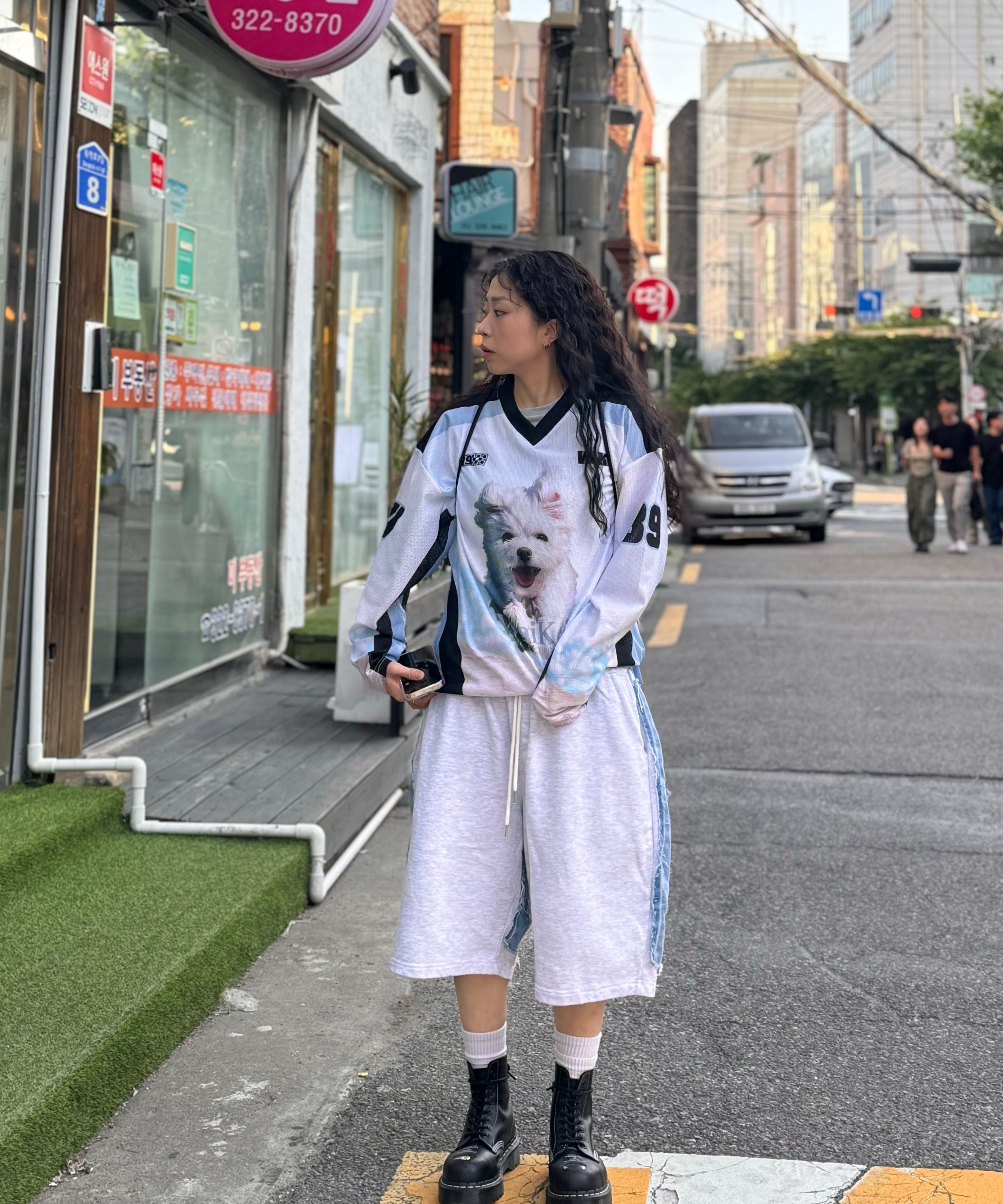 Tシャツ・カットソー Wai Kei Maltese cloud mesh jersey long sleeve t-shirt pink MUSINSA | WAI KEI Maltese Cloud Mesh Jersey Long Sleeve T