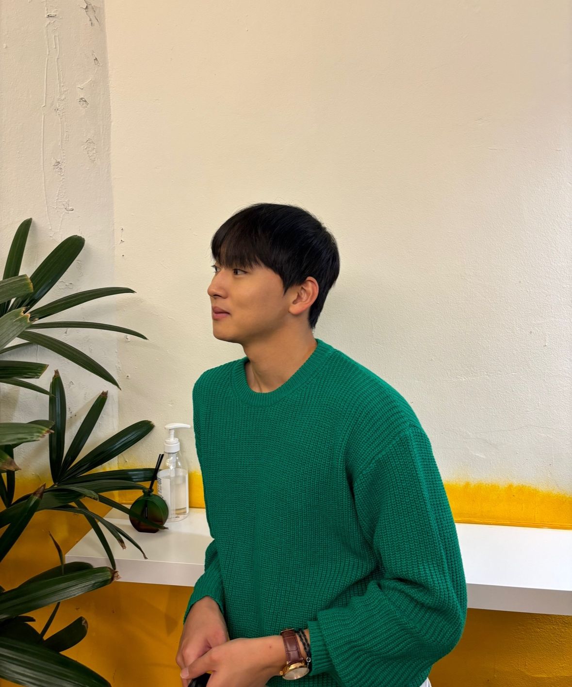 [TRILLION] WASHABLE ROUND NECK HACHI ZIP UP KNIT ★ニット TRILLION] WASHABLE ROUND NECK HACHI ZIP UP KNIT ☆ニット