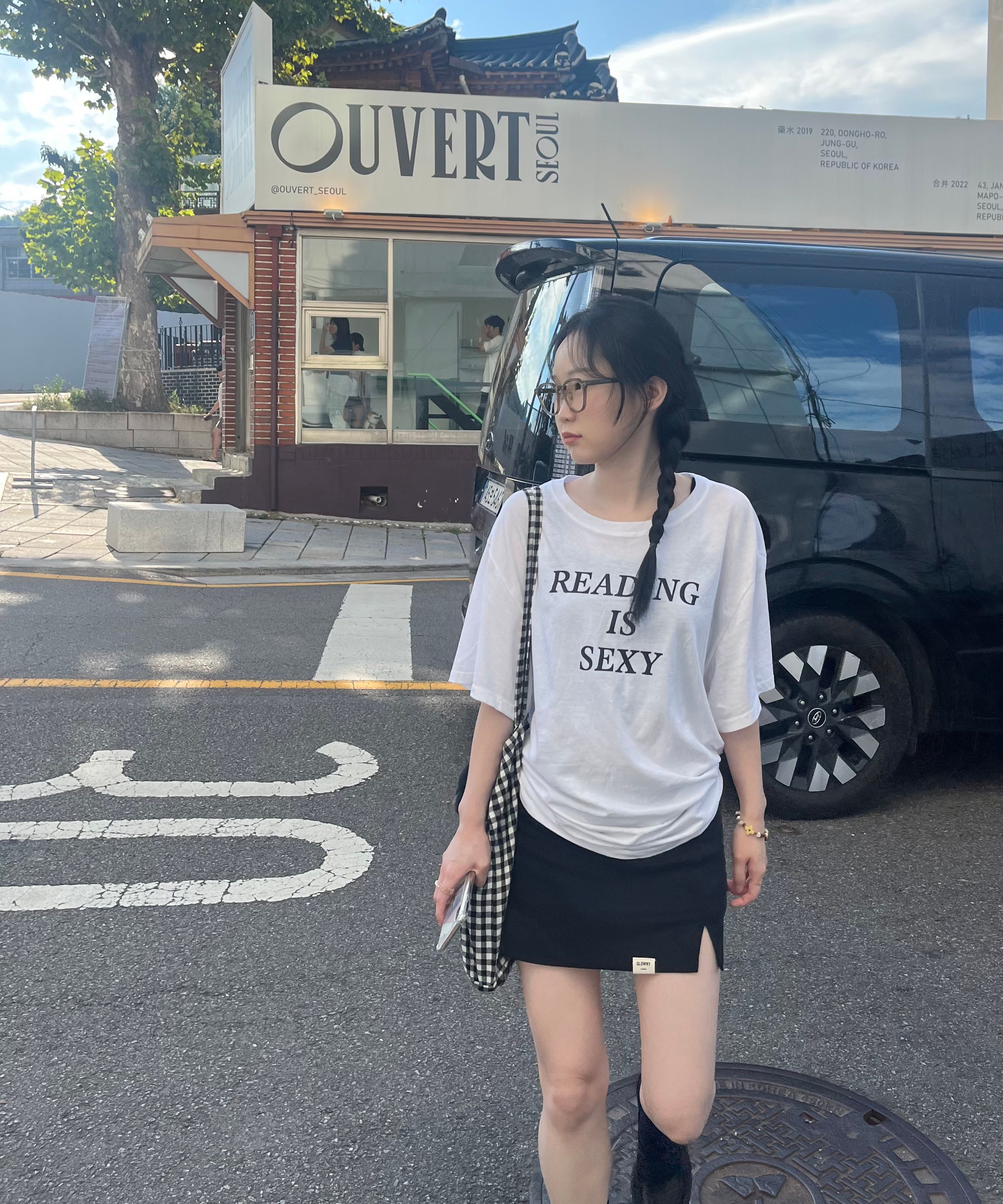 글로니(GLOWNY) G CLASSIC MINI SKIRT (WHITE) - 사이즈 & 후기