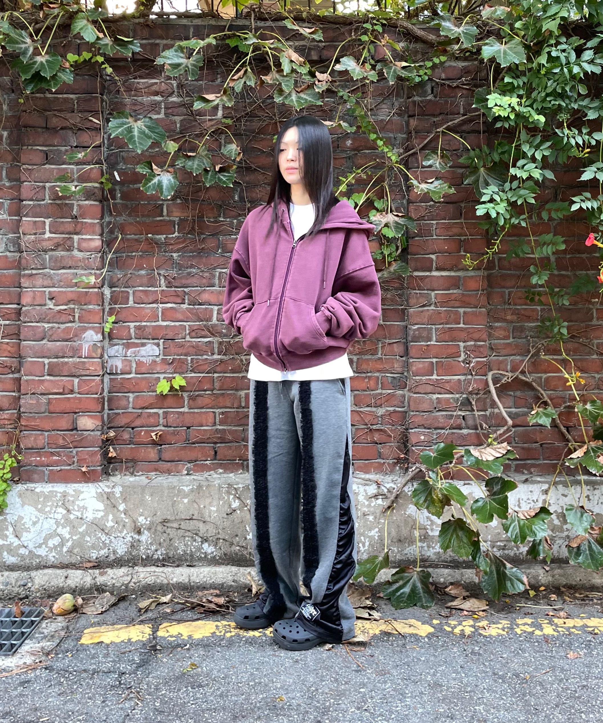 MUSINSA公式 | SCULPTOR Bad Seed Washed Hoodie Zip-Up Dusty Blue