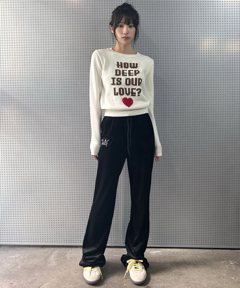 パンツ LUV IS TRUE OW VELVET PANTSBLACK MUSINSA | LUV IS TRUE OW VELVET PANTS_BLACK