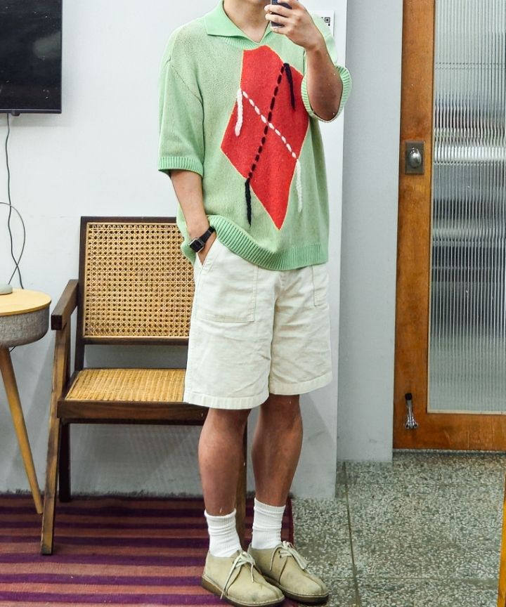 ★MUSINSA STANDARD★ Replica Fatigue Shorts Deep Khaki MMDPH MUSINSA | MUSINSA STANDARD Replica Fatigue Shorts [Khaki]