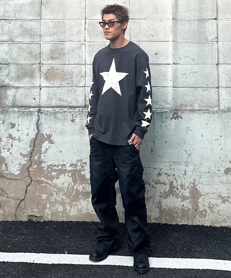 ★ EXTRAORDINARY ★ 日本未入荷 STARS LONG SLEEVE MUSINSA | EXTRAORDINARY STARS LONG SLEEVE CHARCOAL