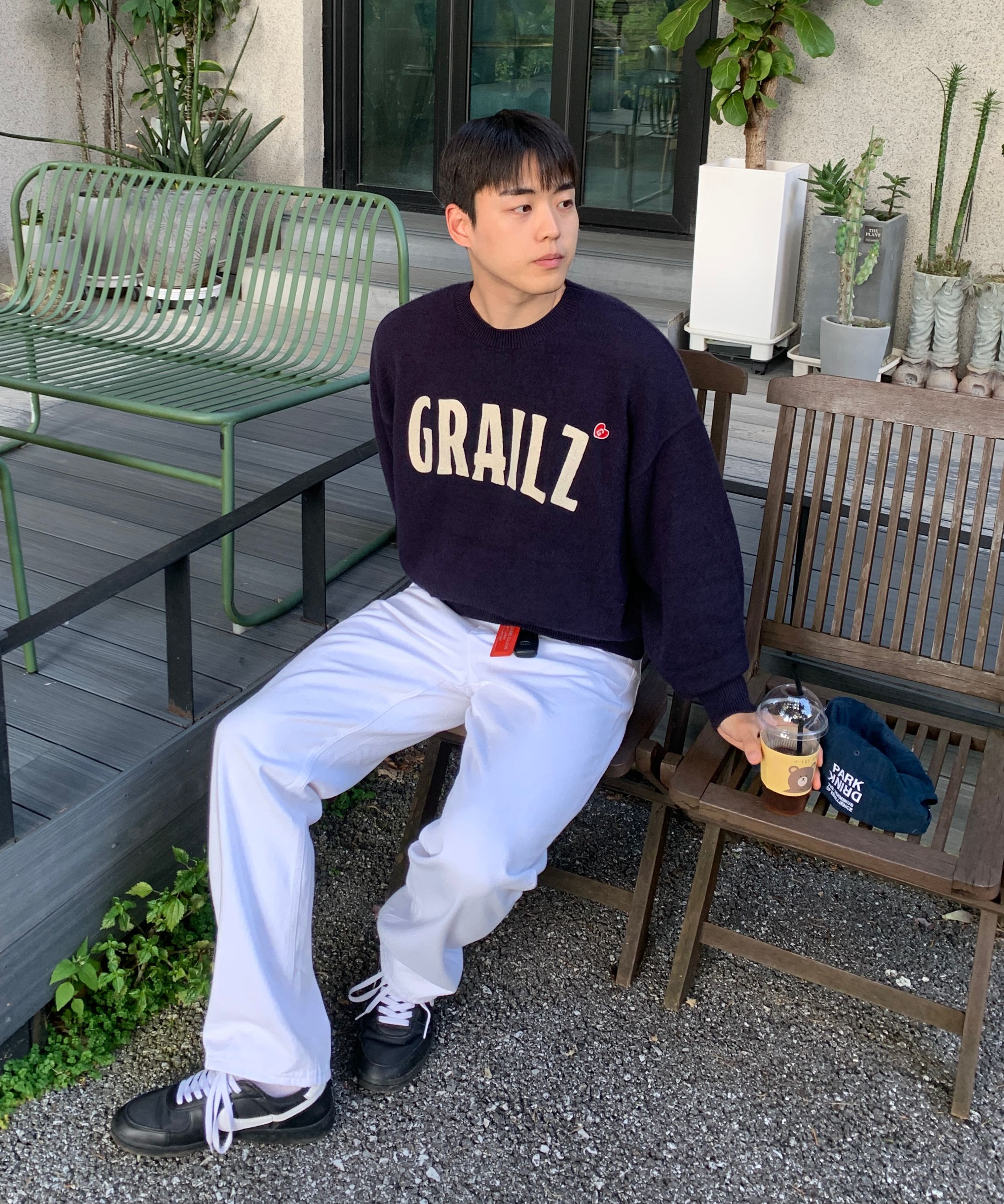 【GRAILZ】SIGNATURE HEART KNIT [NAVY] MUSINSA | GRAILZ SIGNATURE HEART KNIT [NAVY]
