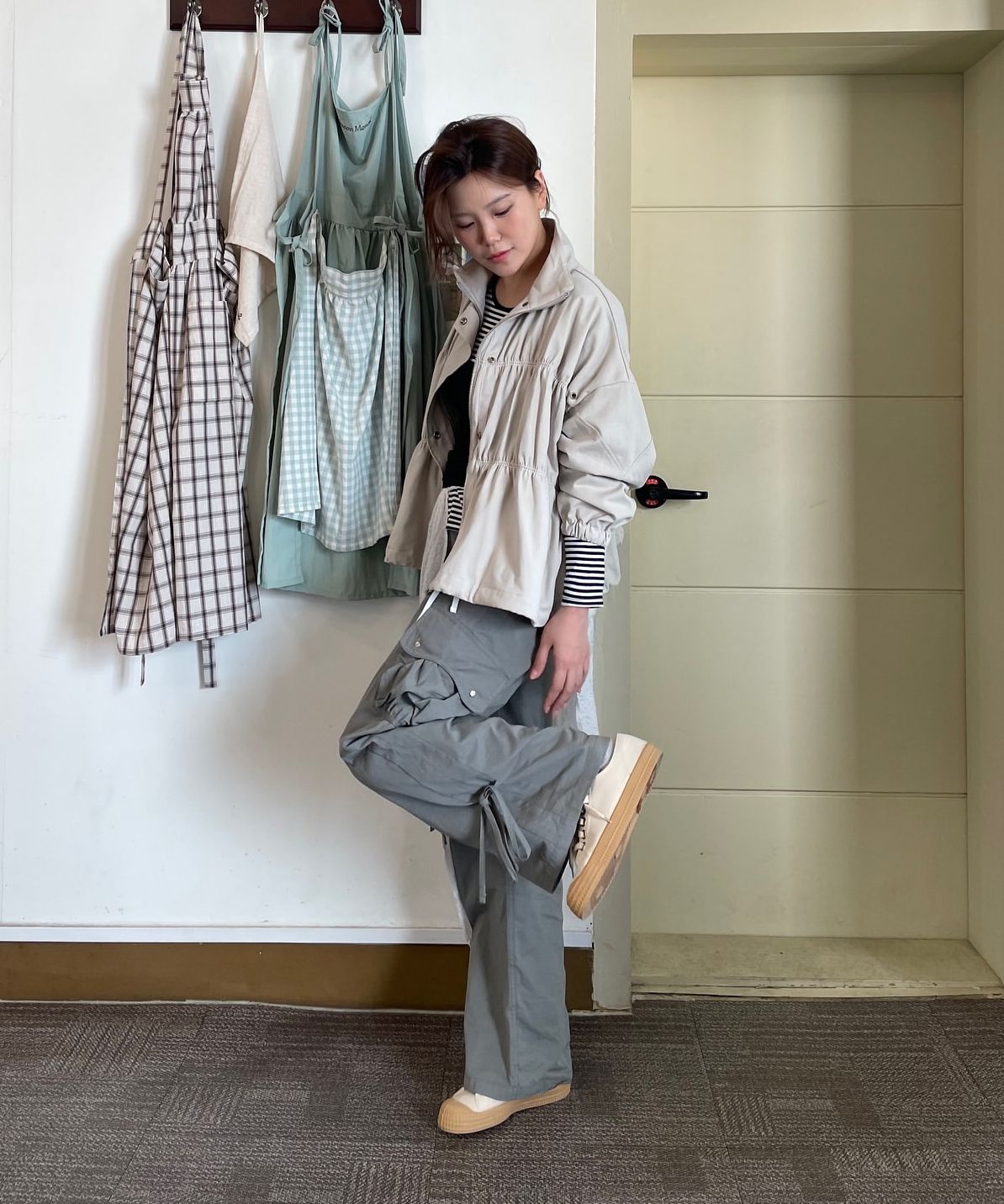◆typeservice◆ Dumpling Pocket Pants Charcoal NATB02CHF MUSINSA | TYPESERVICE Dumpling Pocket Pants [Gray]