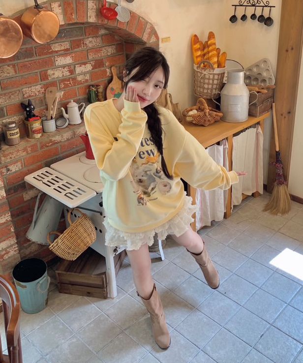 ★韓国の人気★【WAI KEI】★Maltese crew sweatshirt.s★ MUSINSA | WAI KEI Maltese Crew Sweatshirt Gray