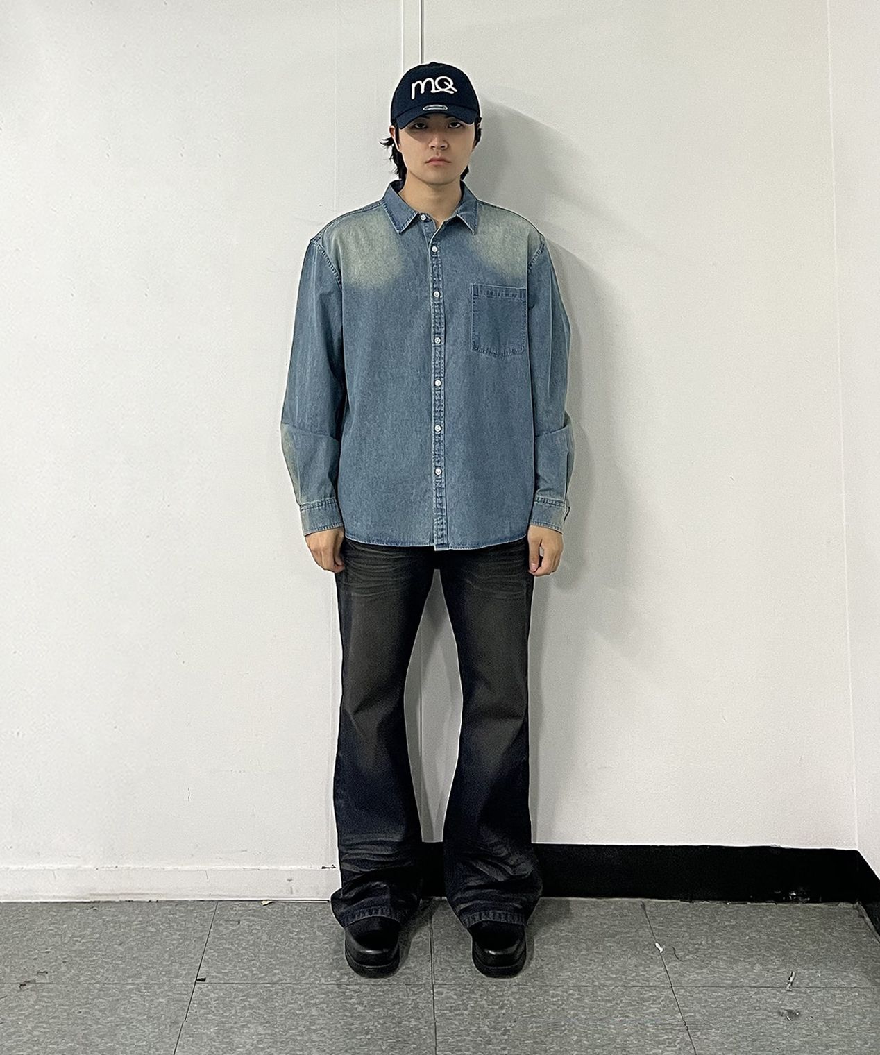 MUSINSA | MILLO ARCHIVE Dim Embo Ball Cap [Charcoal]