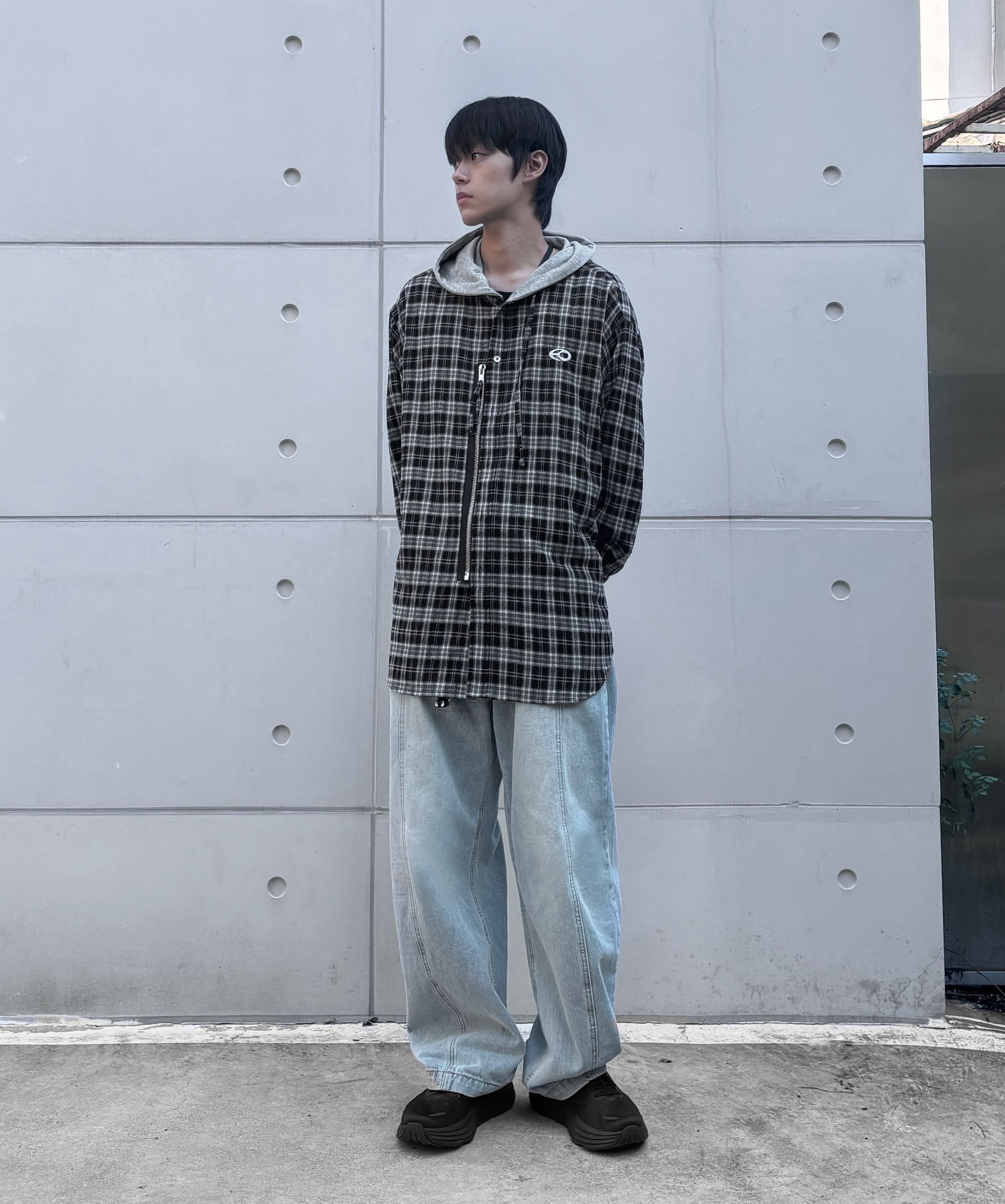 ★OY★WIDE VOLUME WASHED DENIM PANTS - LIGHT BLUE★正規品 MUSINSA | OY STITCHED WIDE VOLUME PANTS - WASHED BLUE